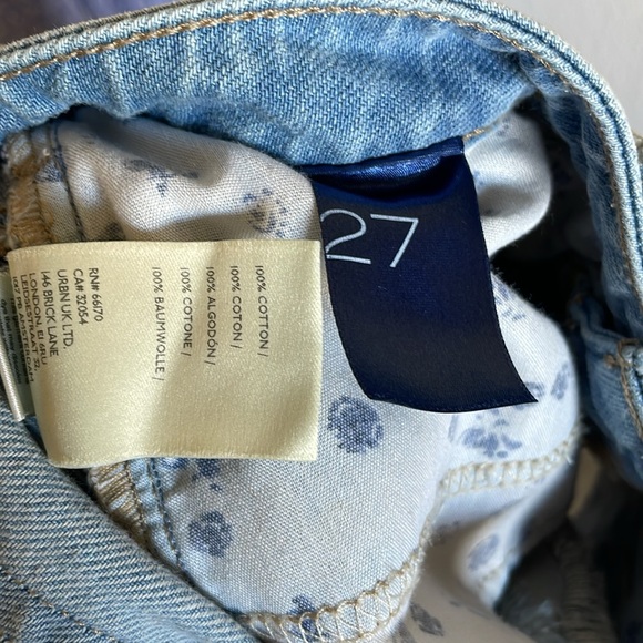 Pilco and the Letterpress x Anthropologie Micro Denim Jean Shorts Frayed Y2K - Picture 6 of 7